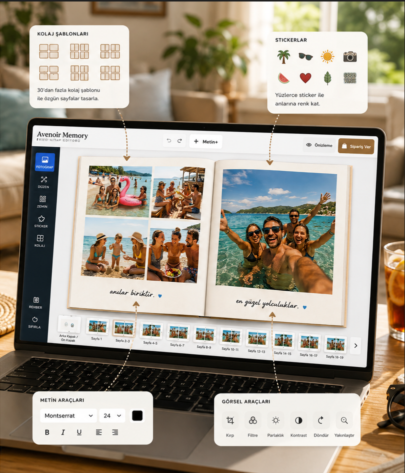 Avenoir Memory foto kitap editörü